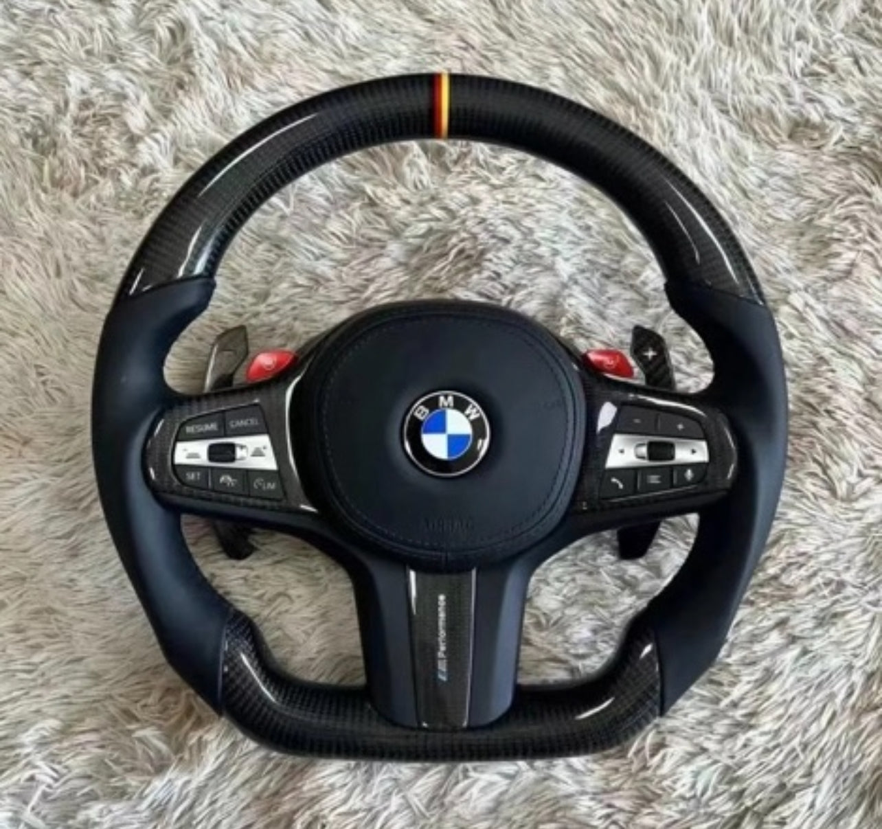 BMW G-Series Carbon Fibre Steering Wheel (Polished)