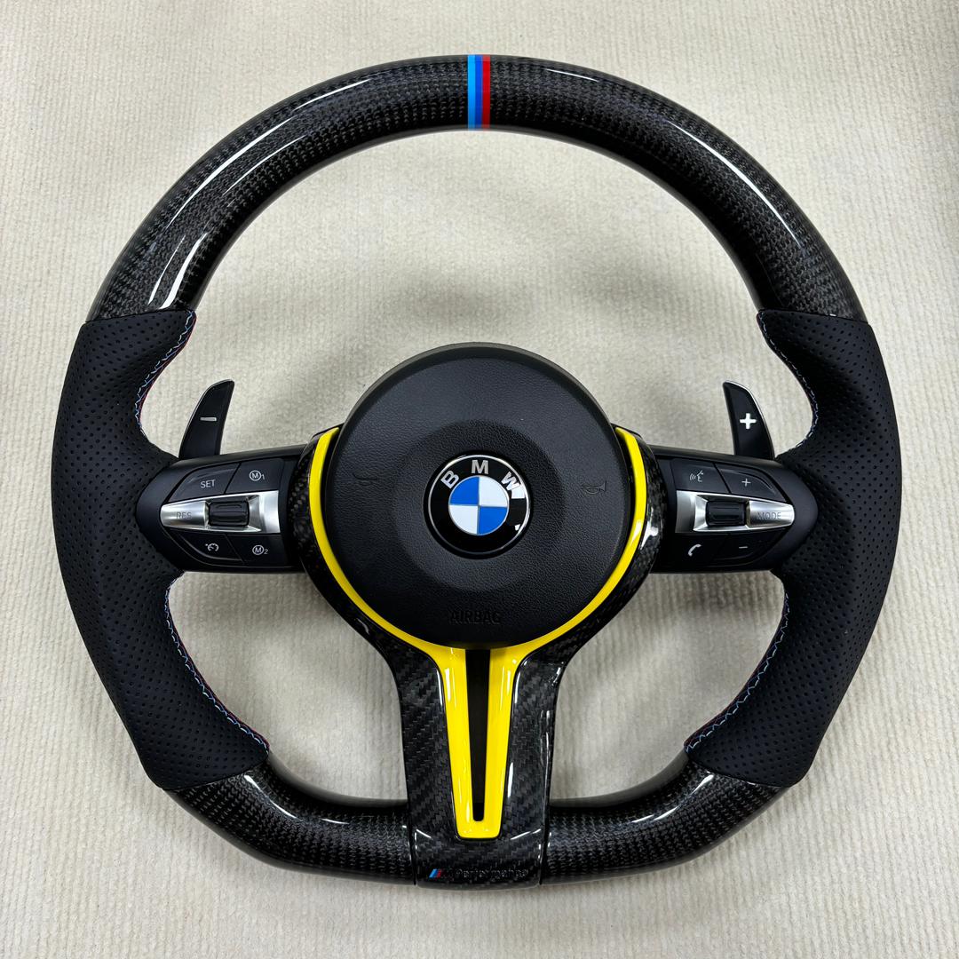 BMW Carbon Fibre Steering Wheel (Polished)