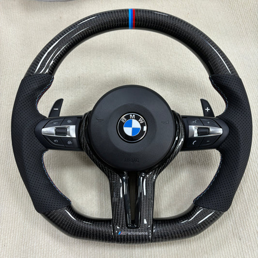 BMW Carbon Fibre Steering Wheel (Polished)