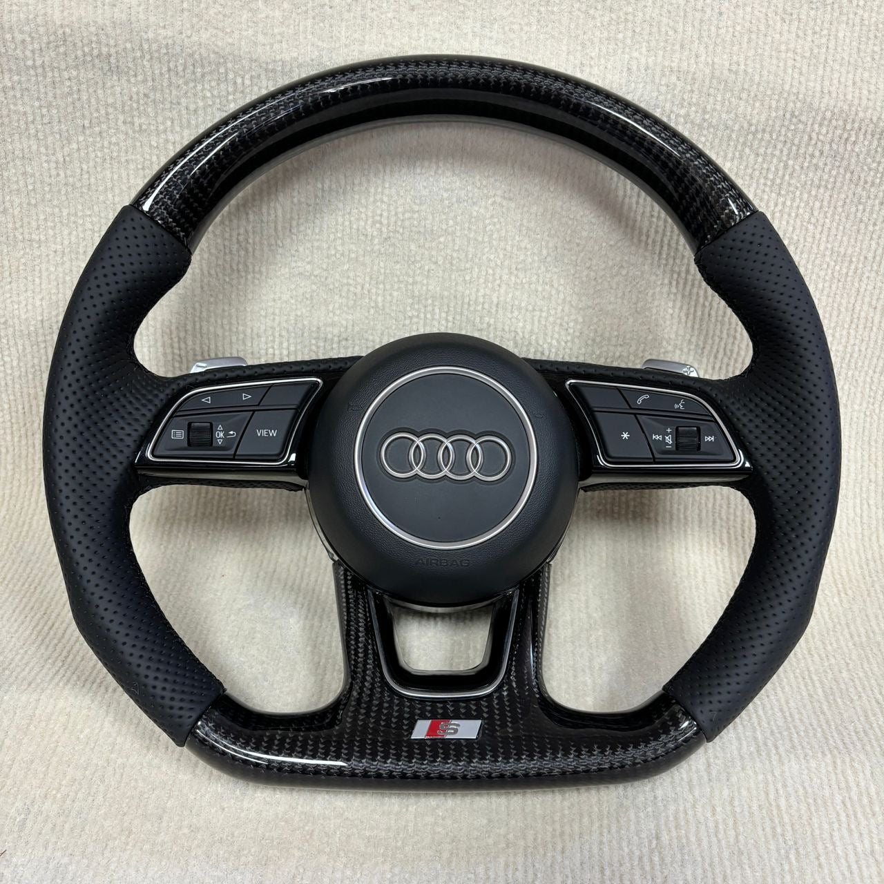 Audi RS Carbon Fibre Steering Wheel