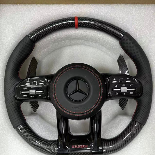 Mercedes carbon fibre steering wheel