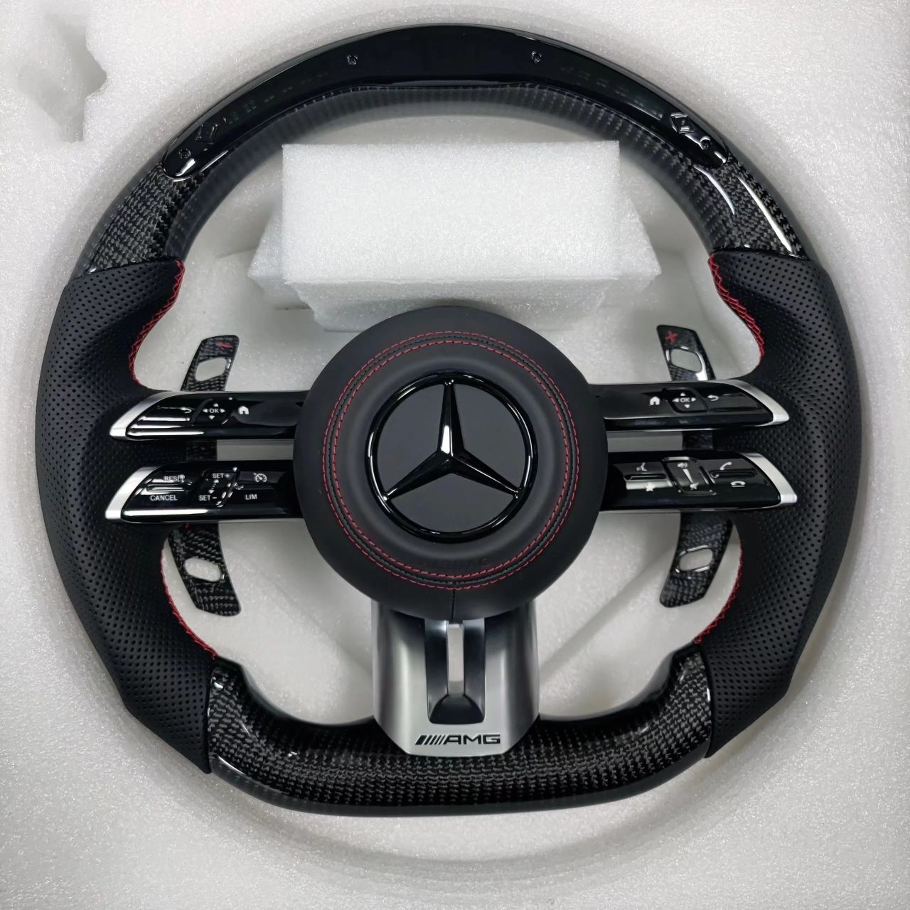 Mercedes LED Carbon fibre steering wheel