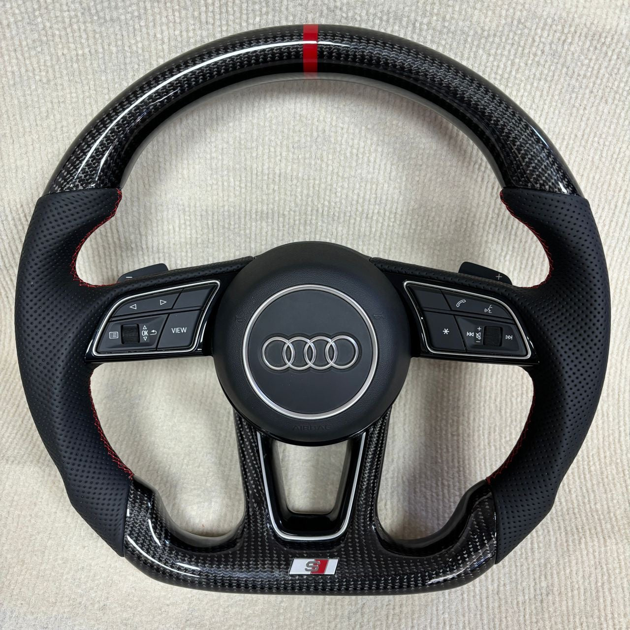 Audi RS Carbon Fibre Steering Wheel