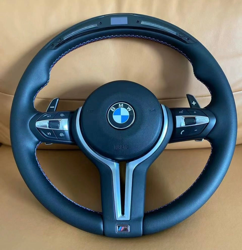 BMW Carbon Fibre LED Steering Wheel